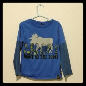 Blue Long Sleeved T-Shirt Size 6